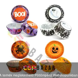 Muffin papír szett - halloween - 50 db / csomag