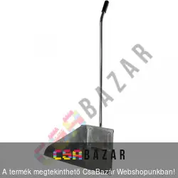 Szemetes lapát hosszúnyelű fém horganyzott