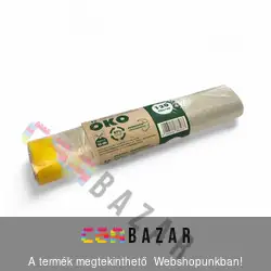 Öko szemetes zsák 120L zárószalaggal, 10db-os - átlátszó