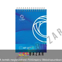 Spirál notesz vonalas 80 lapos A7