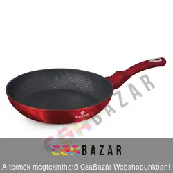 Alumínium serpenyő 28 cm tapadásmentes bevonattal, Blaumann Burgundy - Indukciós