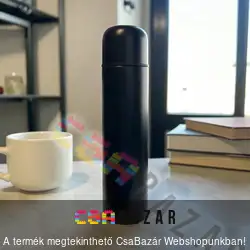 Termosz INOX 1L-es - fekete