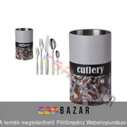 Fém evőeszköz tartó