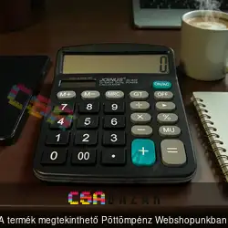 Számológép napelemes 12 x 15 cm JS-837