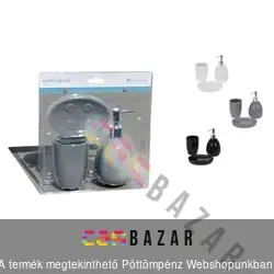 Kerámia szappanadagoló, fürdőszobai szett (3 részes)