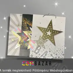 Dísztasak ajándéktasak Csillagok 31 x 40 cm - óriás