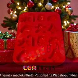 Szilikon sütiformázó szett karácsonyi