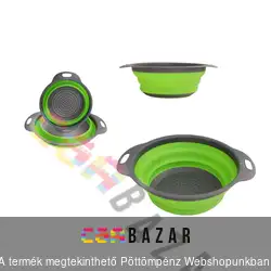 Helytakarékos szilikonos szűrő kerek 24 cm összenyomható - Edenberg