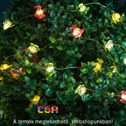 LED fényfüzér nyuszi 2 m - 20 LED - 2 x AA elem