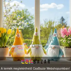 Húsvéti, tavaszi skandináv manó - 22 cm - textil, többféle