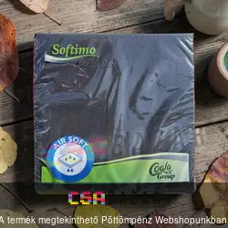 Softimo Gentle Care szalvéta 2 rétegű 30 db - fekete